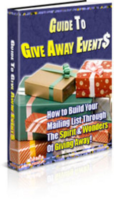 Product picture Guide To Give Away Events with PLR