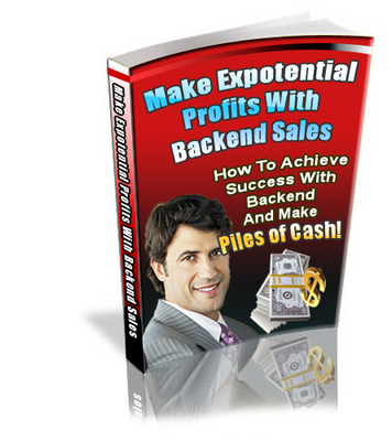 Product picture Make Exponential Profits with Backend Sales (PLR)