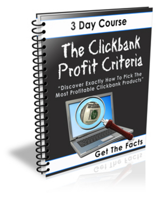Product picture The Clickbank Profit Criteria (PLR)